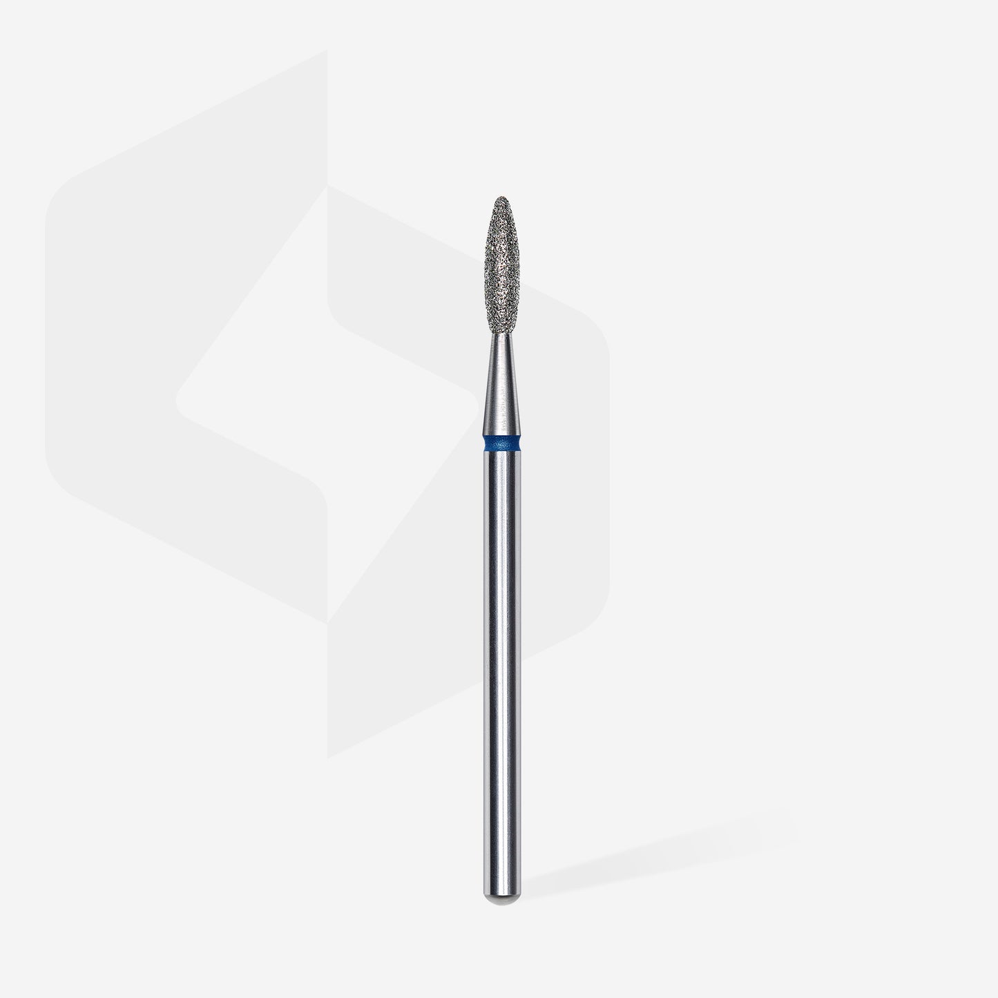 Fraise en diamant flamme arrondie - Grain bleu 0,21 x 0,8cm