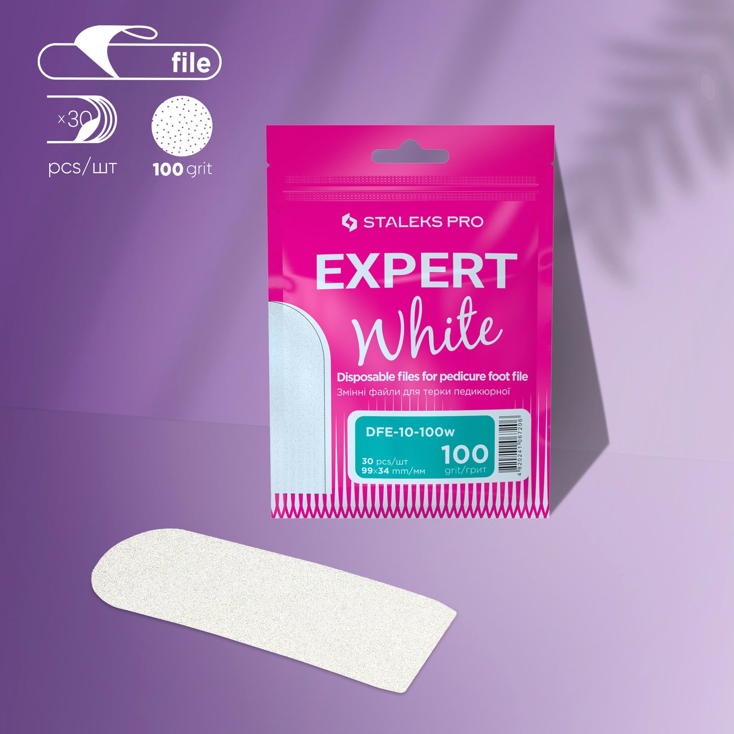 Recharges lime Pédicure Blanches Grain 100 EXPERT 10 (30 pcs)