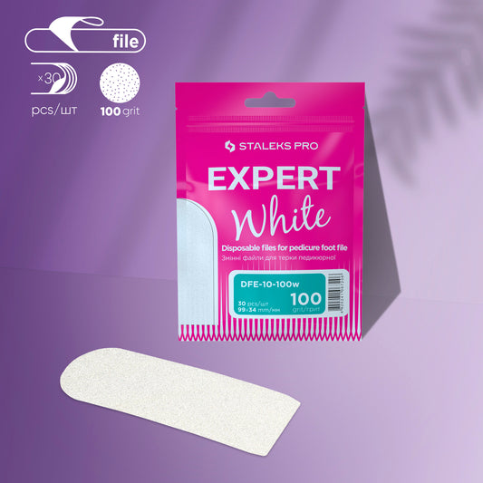 Recharges lime Pédicure Blanches Grain 100 EXPERT 10 (30 pcs)